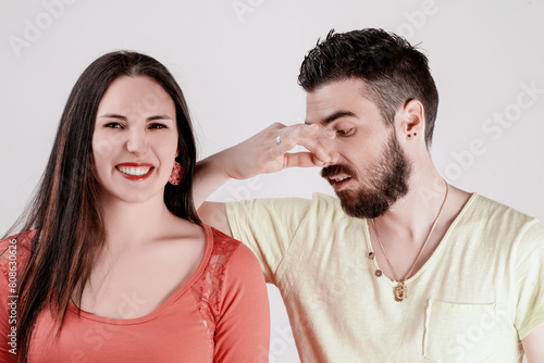 Couple's moment marred by unpleasant sweat smell