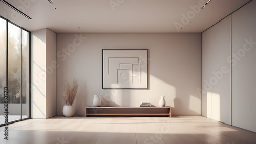 Imagen tipo fotográfica realista de muebles de madera finos y elegantes en interiores de casas yucatecas tipo hacienda, en el estilo artístico "Fotorealista".