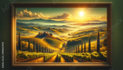 Envision a heart-stirring tableau set in Tuscany of Italy.