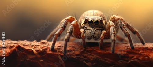 Copy space image of a spider