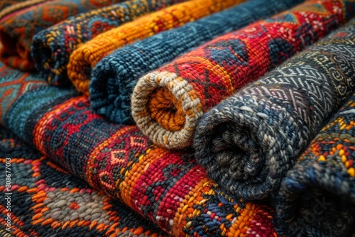 abstract background in colors and patterns for Turkmen Carpet Day