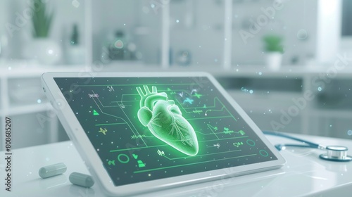 Hologram of human heart as a new age technologies in medical science.
