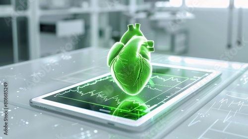Hologram of human heart as a new age technologies in medical science.