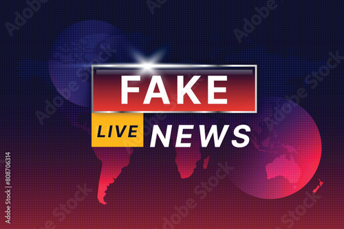 Fake news broadcast concept