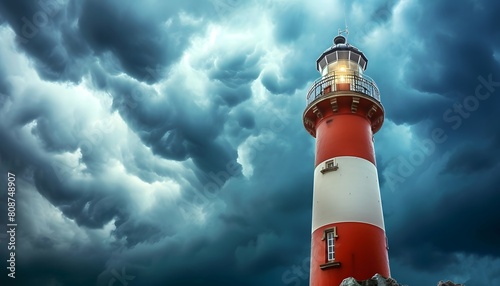 Stormy Sky Over Lighthouse
