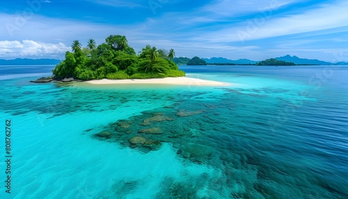 Idyllic Tropical Island with Clear Waters
