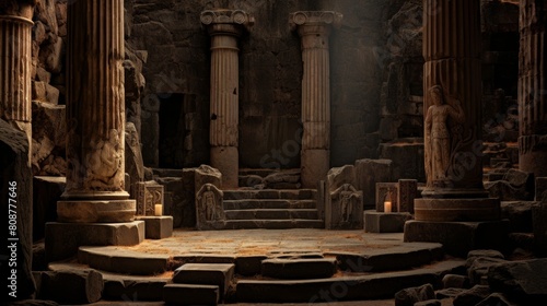 Secret chamber in Temple of Apollo at Delphi prophecies transcribed mysteries revealed