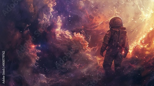 Journey of an astronaut through the vast expanse of space, discovering the wonders of the cosmos.