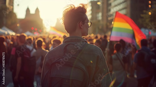 Happy Pride Month Celebration concept, LGBT community. Diversity and love