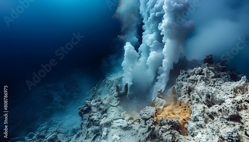 Underwater Volcanic Eruption