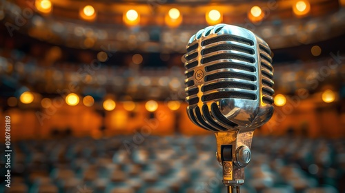 Capture the dynamism of public speaking in a stock image