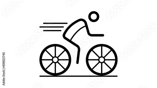 bicycle icon vector logo template