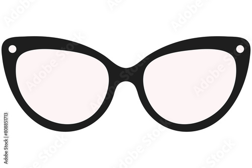 Sunglasses flat vector illustration isolated on white background.