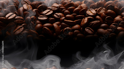 white coffee beans print pattern abstract graphic poster background