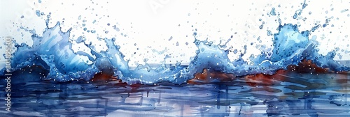 A mesmerizing reflection of splashing liquid, capturing the purity and movement of water.