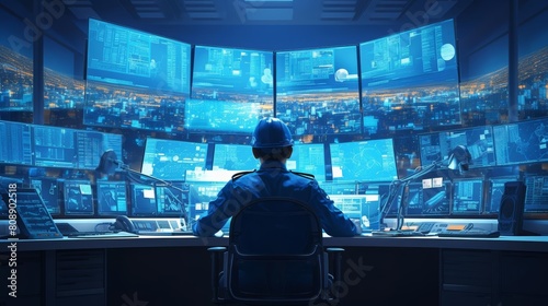 A system administrator monitors the security of a company's computer network.