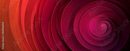 Sleek abstract wallpaper with circular gradient in shades of ruby garnet