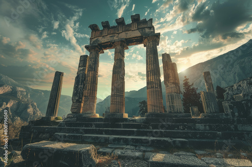 Ancient Greek temple of Apollo.