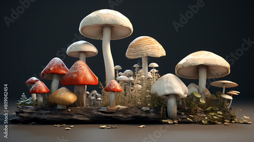 Autumn Harvest: Fresh Mushroom Collection in the Wild Woods | Organic Fungi Photography for Culinary Use