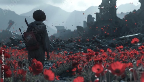 A Soldier Among the Poppies: The Mystery of the Flower Field