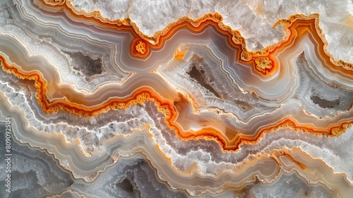 Captivating Natural Mineral Formations Showcase Intricate Abstract Patterns of Vibrant Colors and Organic Textures