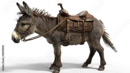 Majestic Donkey Ready for Adventure