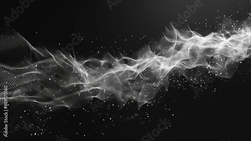 abstract technology particles mesh background.