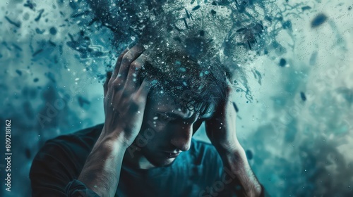 Understanding posttraumatic stress disorder: Symptoms and effects. Concept Mental health, PTSD symptoms, Trauma effects, Coping mechanisms, Therapy options