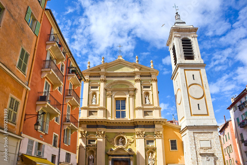 Cathedrale Sainte Reparate on the famous Rossetti square in Nice, France