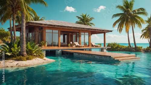 Stunning bungalow on the Bahamas islands