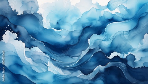 featuring a blend of azure and indigo this artistic watercolor texture is ideal for contemporary art backgrounds or decorative elements