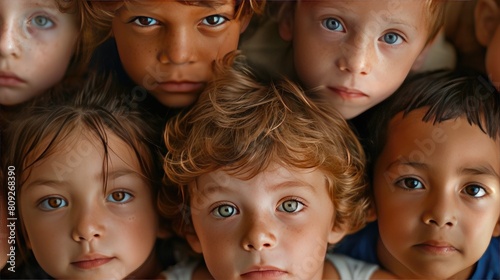 close-up of happy children. selective focus