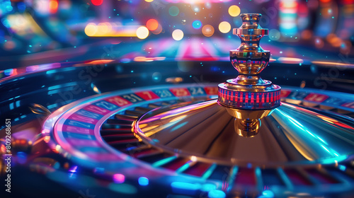 Close Up of a Casino Roulette