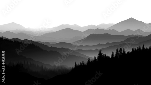 PNG Mountain landscaps silhouette landscape outdoors.