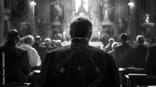 A requiem mass in a historic cathedral