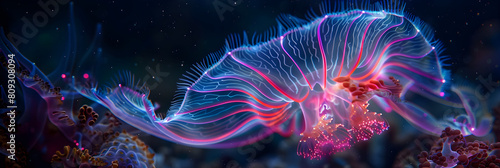 Bioluminescent Beauty: A Glimpse of Unique Marine Life in the Mysterious Deep Sea