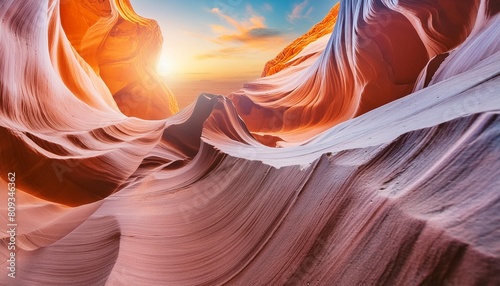 antelope canyon in arizona america background and travel concept