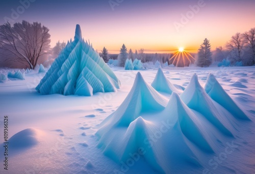 illustration, capturing ephemeral snow delicate beauty snow sculptures frozen landscapes, formations, snowdrifts, capture, visual, art, winter, natural, icy,