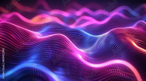 3D neon abstract patterns on a dark backdrop, suitable for vibrant nightlife and entertainment visuals