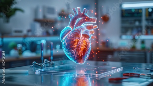 Visual Tools for Cardiac Care: 3D Holography, 3D Hologram of A Heart Visualization for Healthcare Technology