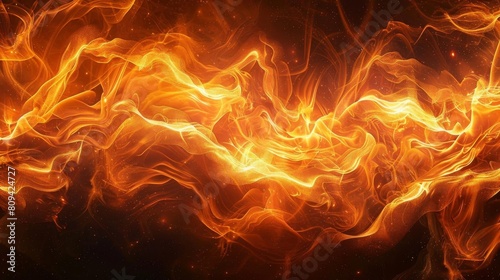 Fire and flame abstract pattern, perfect for intense and passionate themes