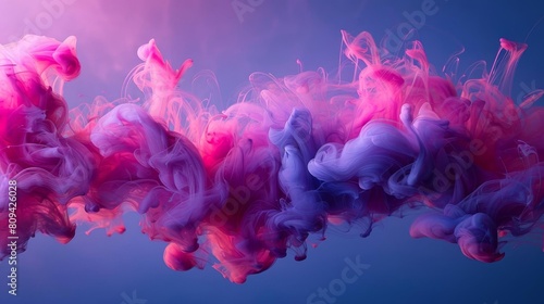 Ink in water with a diffusion effect, suitable for organic and natural flow themes