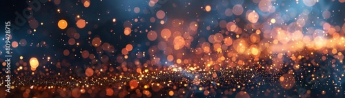 Sparkling particles in a random scatter, perfect for magical and fantasy backgrounds