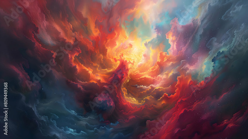 A heavenly performance of colors within celestial vapors