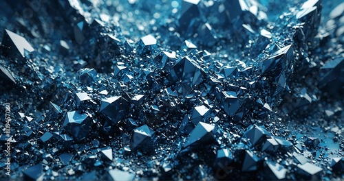 Abstract blue gems background