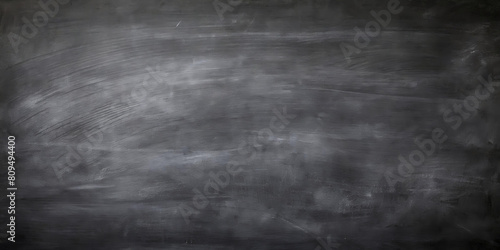 Black blank dirty chalkboard education, back to school background - Empty blackboard texture with chalk