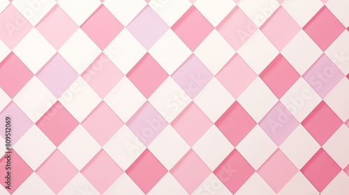 四角のチェック柄テクスチャー、ピンク5