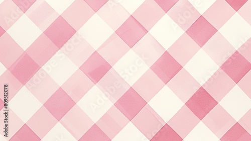 四角のチェック柄テクスチャー、ピンク4