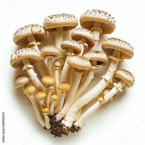 mushrooms isolated on white