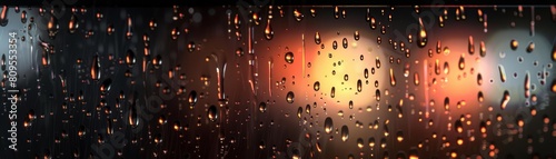 Artistic rendition of rain on a windowpane